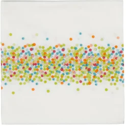 Serviette en papier design confettis multicolores x20