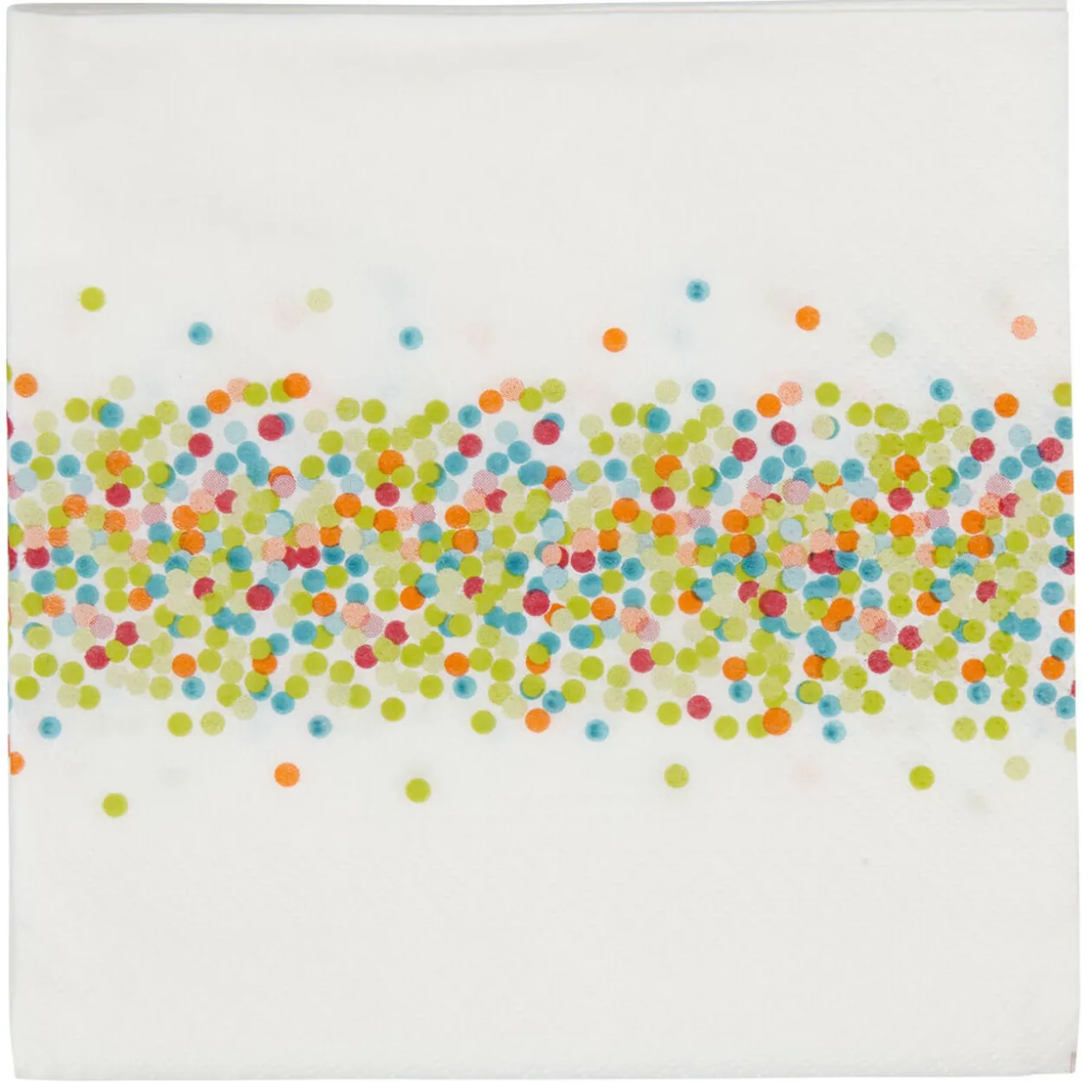 Serviette en papier design confettis multicolores x20