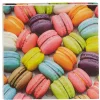Serviette en papier design macarons