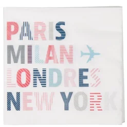 Serviette en papier design city x20
