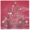 Serviette en papier design Noël rouge x 20