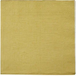 Serviette en papier doré x 40