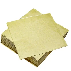 Serviette en papier doré x 40