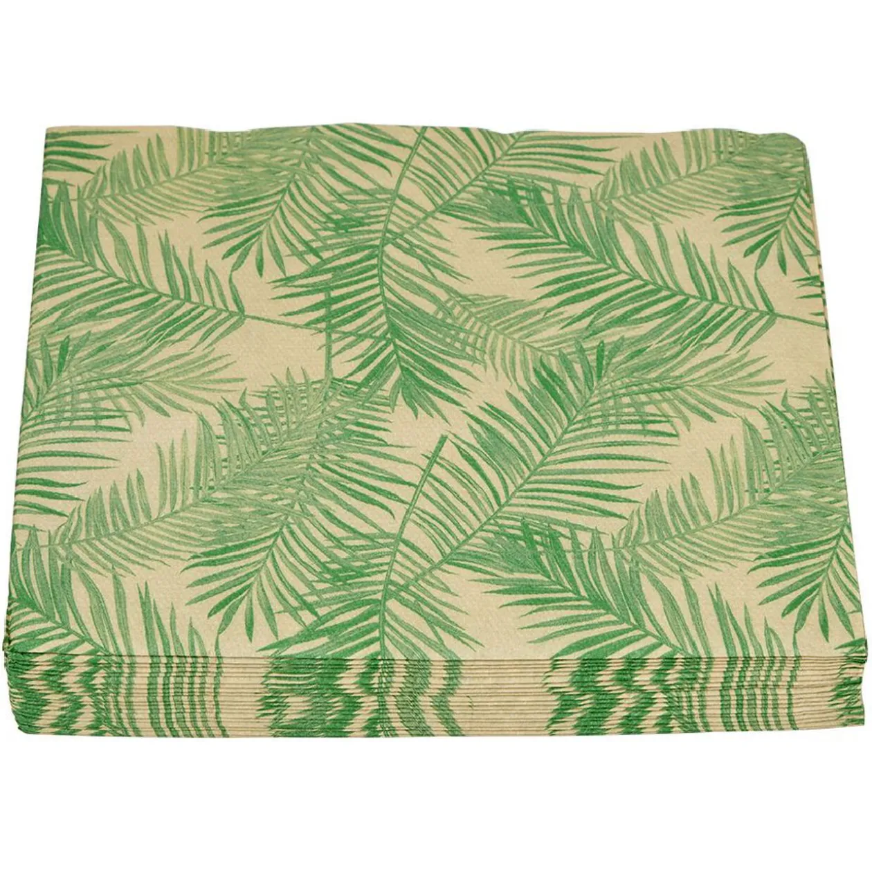 Serviette en papier double point imprimé nature x20