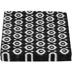 Serviette en papier double point noir et blanc x20