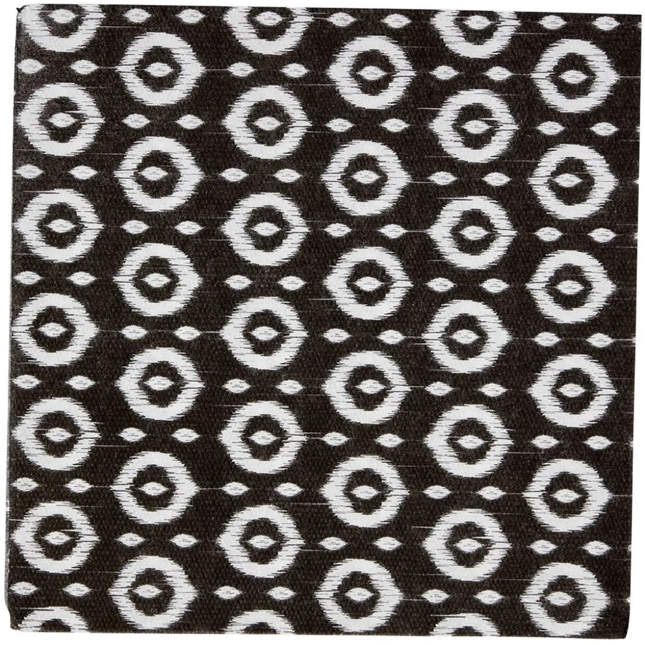 Serviette en papier double point noir et blanc x20