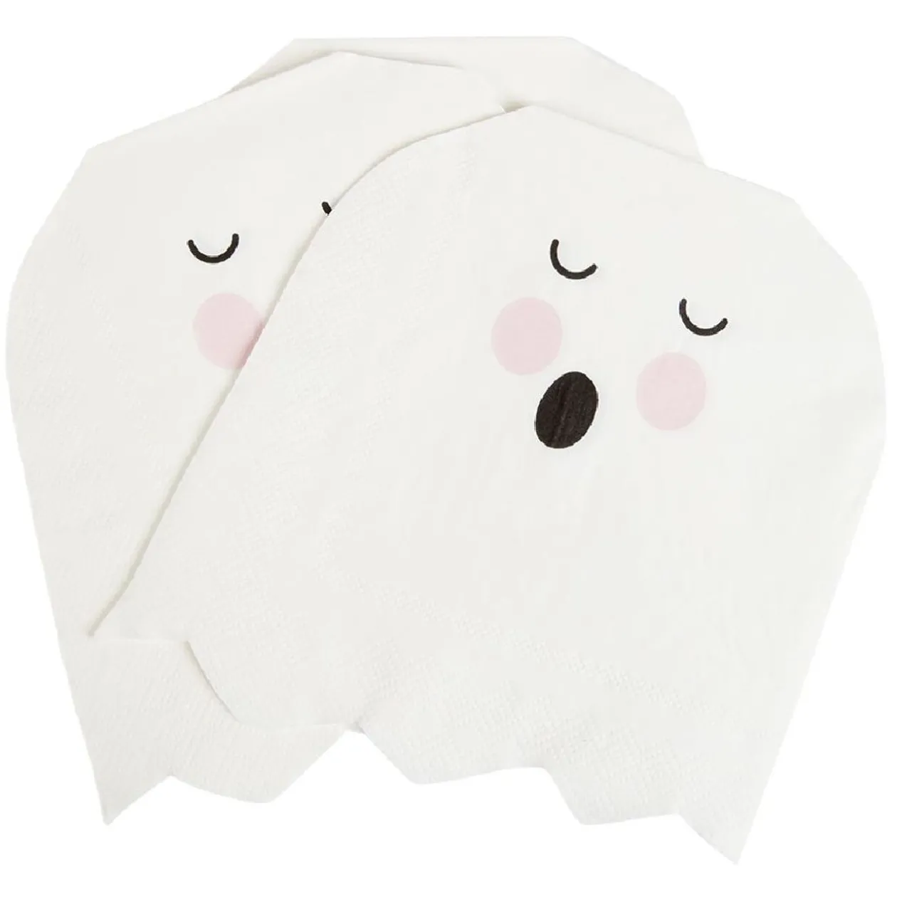 Serviette en papier fantôme blanc Halloween x20