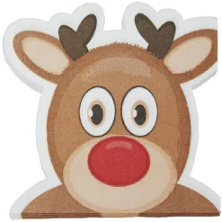 Serviette en papier forme renne de Noël x12