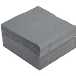 Serviette en papier gris x100