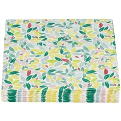 Serviette en papier imprimé feuillage multicolore x20