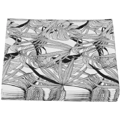 Serviette en papier imprimé noir et blanc x20