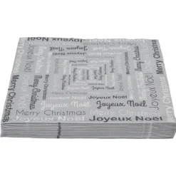 Serviette en papier motif "Joyeux Noel" x20