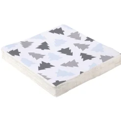 Serviette en papier motif sapins x20