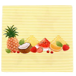 Serviette en papier motif corbeille de fruits x20