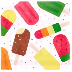 Serviette en papier motifs bâtonnets x20