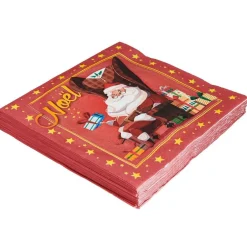Serviette en papier motif père Noël x20