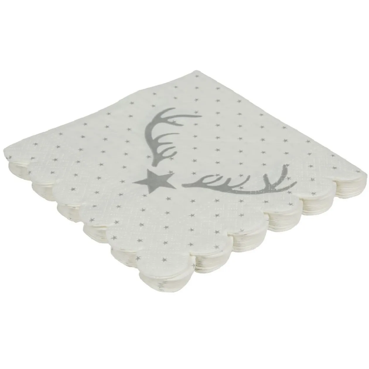 Serviette en papier motif étoile de Noël x12