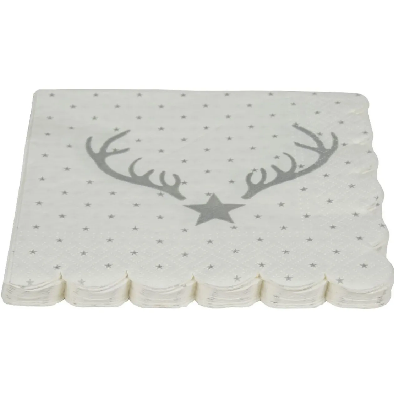 Serviette en papier motif étoile de Noël x12