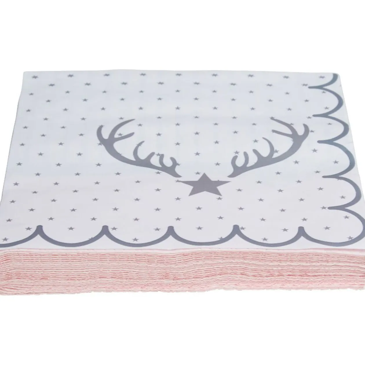 Serviette en papier motif étoile de Noël x12