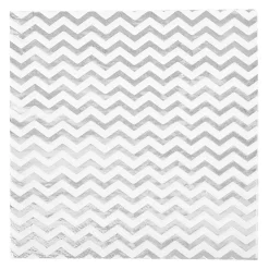 Serviette en papier motif zig zag noir et blanc x 16