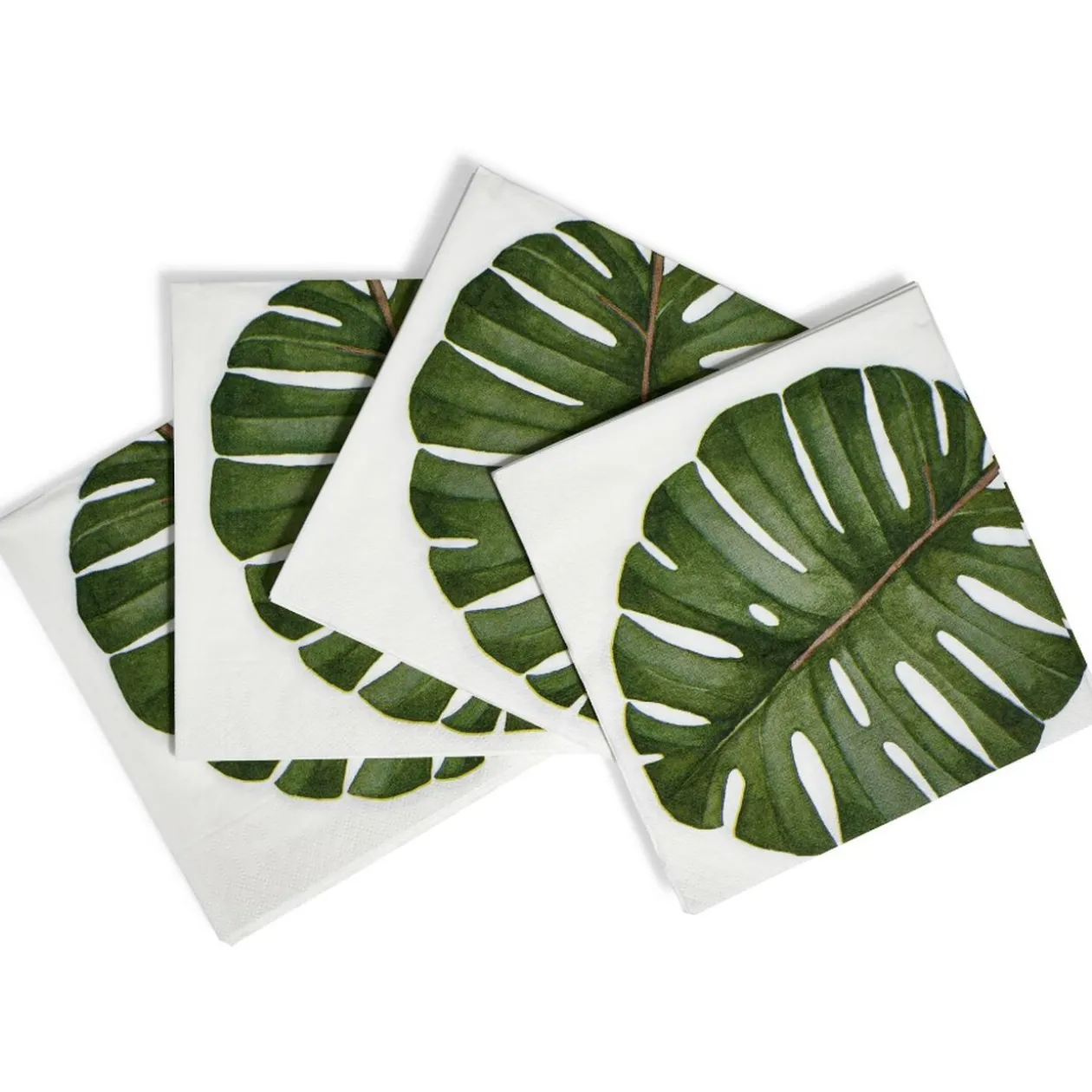 Serviette en papier motif feuille Monstera x20