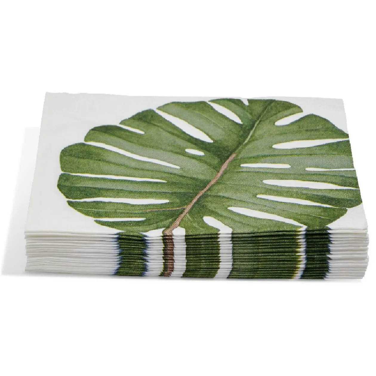 Serviette en papier motif feuille Monstera x20