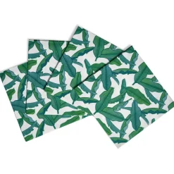 Serviette en papier motif feuilles de bananier x20