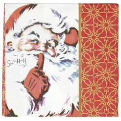 Serviette en papier motif Père Noël x50