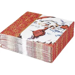 Serviette en papier motif Père Noël x50