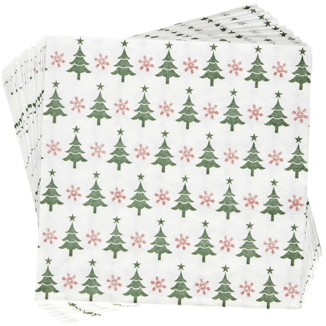 Serviette en papier motif sapin de Noël x20