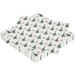 Serviette en papier motif sapin de Noël x20