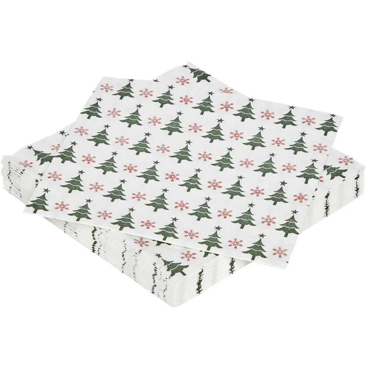 Serviette en papier motif sapin de Noël x20