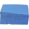 Serviette en papier ouate bleu 2 plis 33x33cm x100