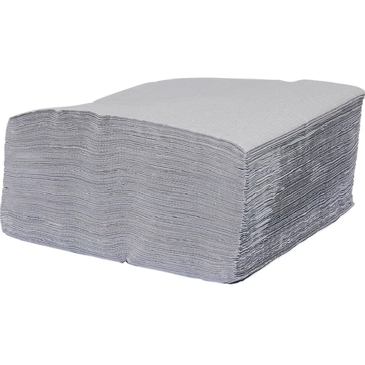 Serviette en papier ouate gris 2 plis 33x33cm x100