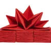 Serviette en papier pré pliée rouge x12