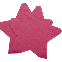 Serviette en papier étoile rouge x10
