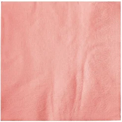 Serviette en papier uni corail x100