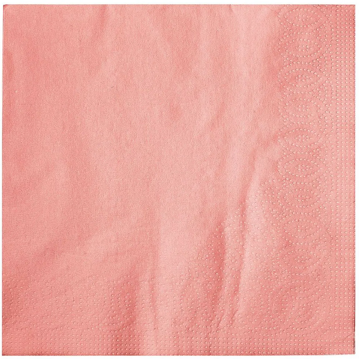 Serviette en papier uni corail x100