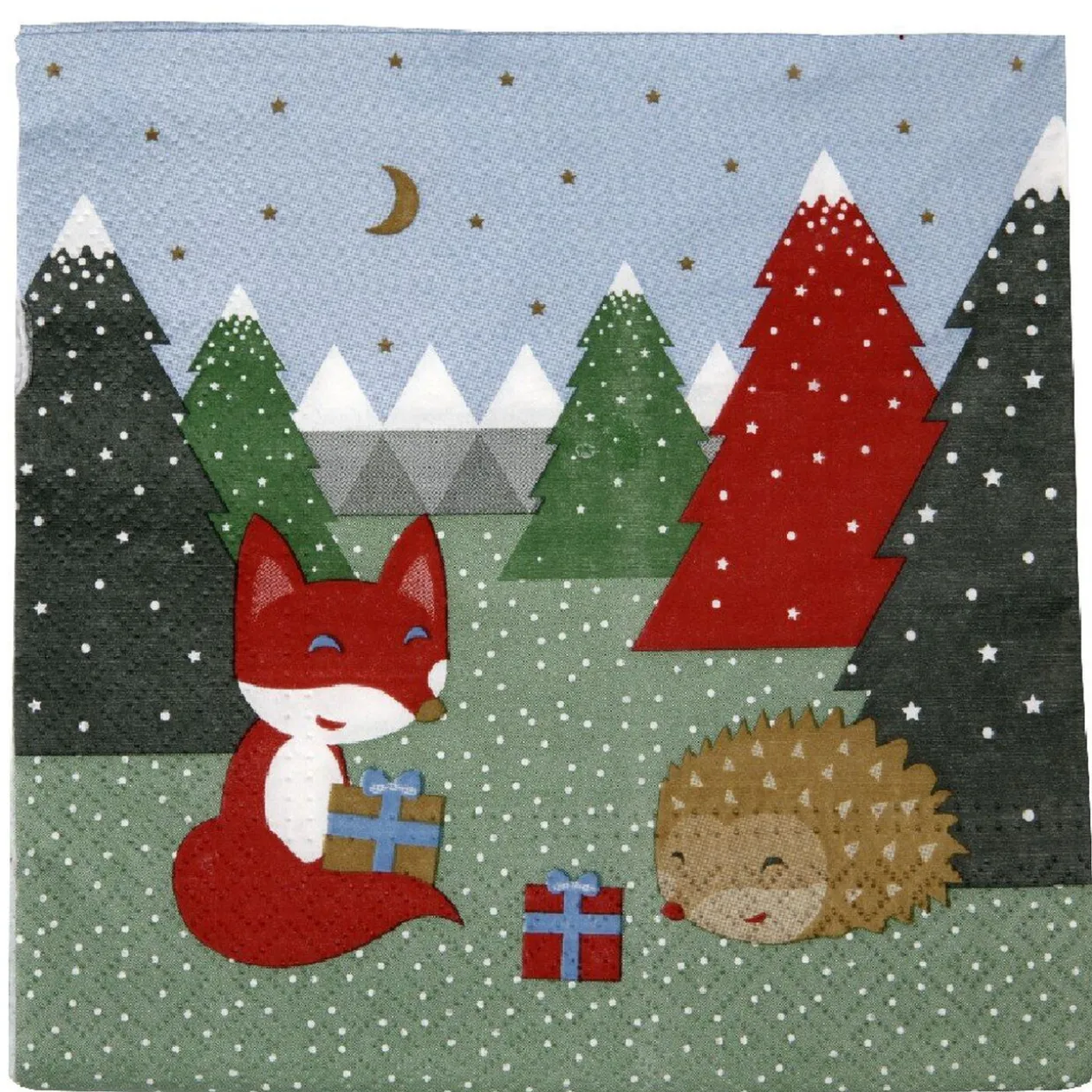 Serviette jetable design animaux de la forêt x20