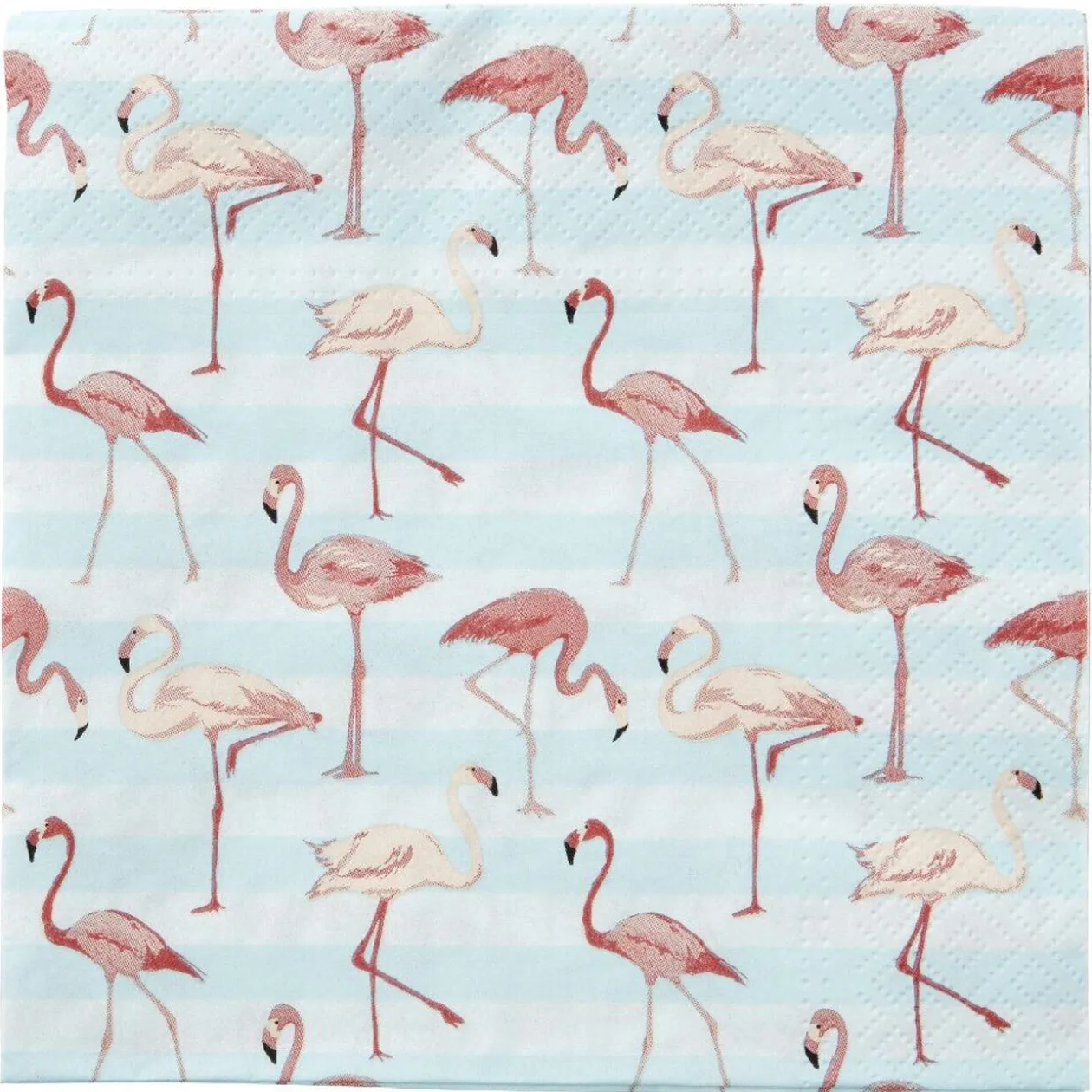 Serviette jetable design flamants rose x20