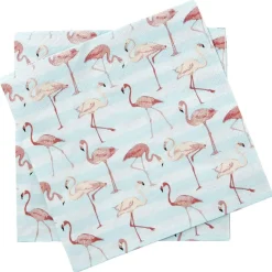 Serviette jetable design flamants rose x20