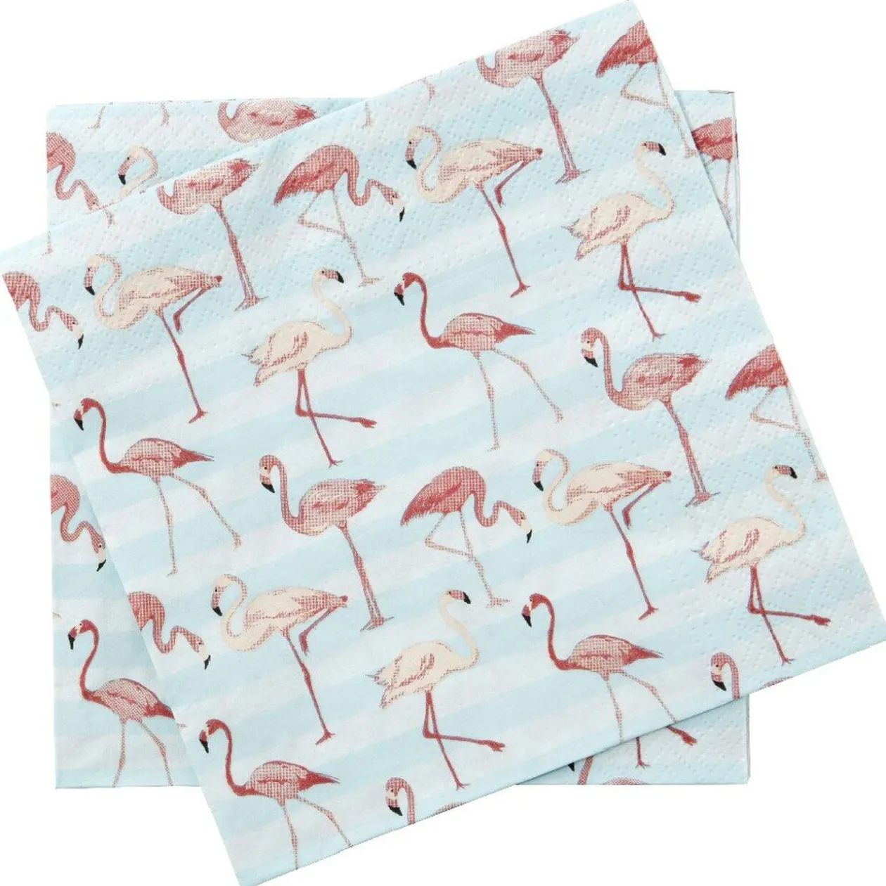 Serviette jetable design flamants rose x20