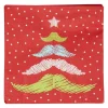 Serviette jetable rouge design arbre de noël x20