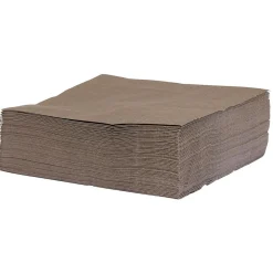Serviette jetable 33x33 cm uni taupe x50