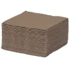 Serviette jetable 25x25 cm uni taupe x40