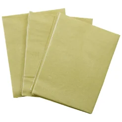 Serviette origami en papier doré x12