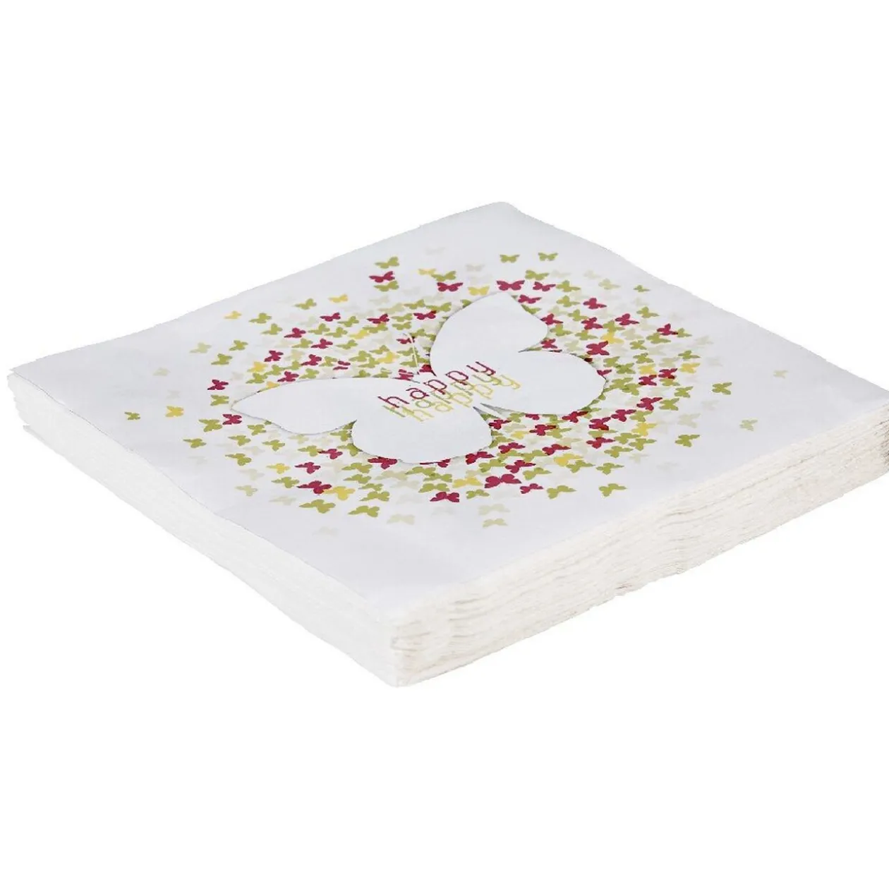 Serviette papier design papillon x 20