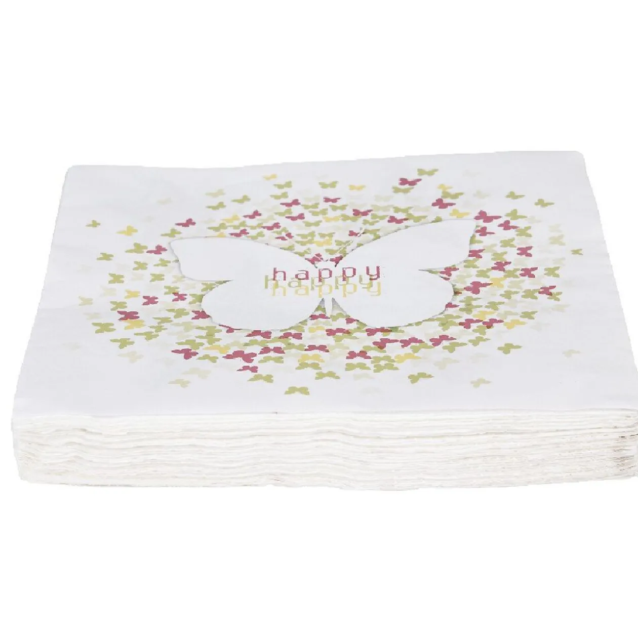Serviette papier design papillon x 20