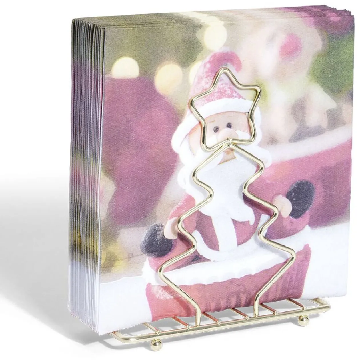 Serviette papier photoprint Père Noël 2 plis 40x40cm x20