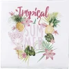 Serviette papier thème tropical summer x 20